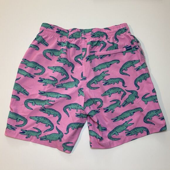 CHUBBIES Pink Alligator The Glades 7" Swim Trunks Shorts w/‎ Liner Men's Size L - Picture 2 of 7